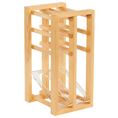 The Traditional Wine Rack Company Wine Display Unit, 6-Bottle, FSC-Certified (Scandinavian Redwood)